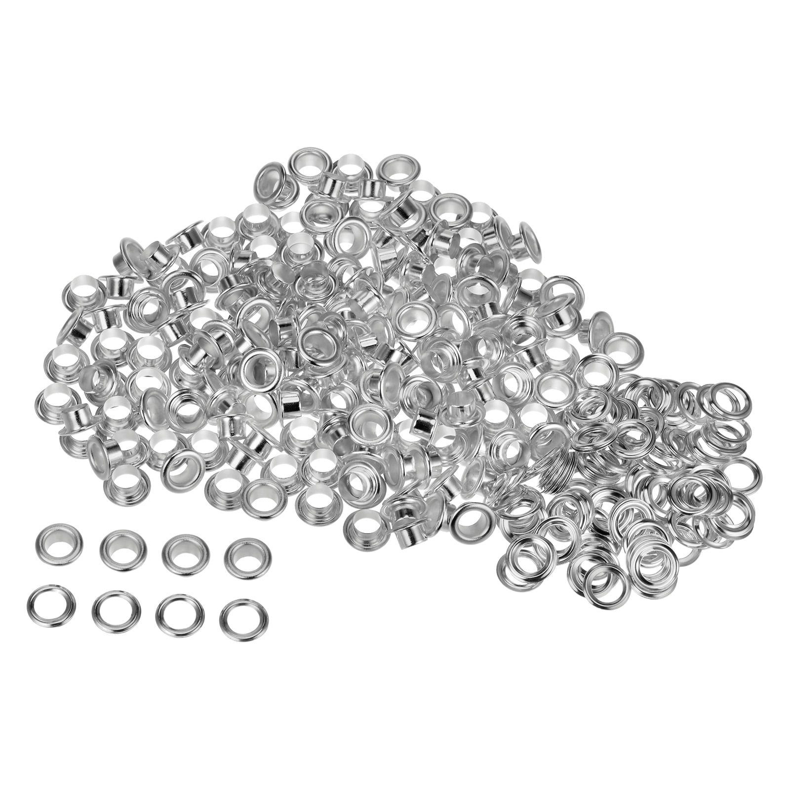 Uxcell 300set Grommets Kit Metal Eyelets 6mm 1/4