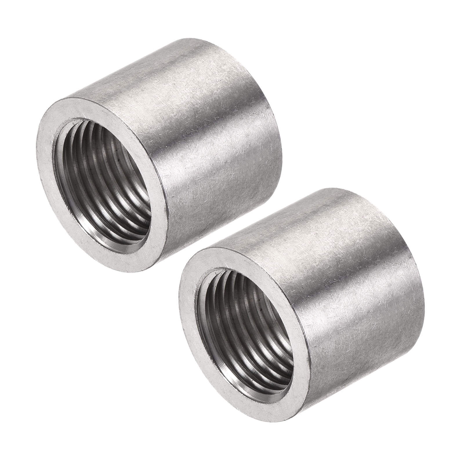 Uxcell 304 Stainless Steel 1/2 NPT Female Half Threaded Weldable Weld