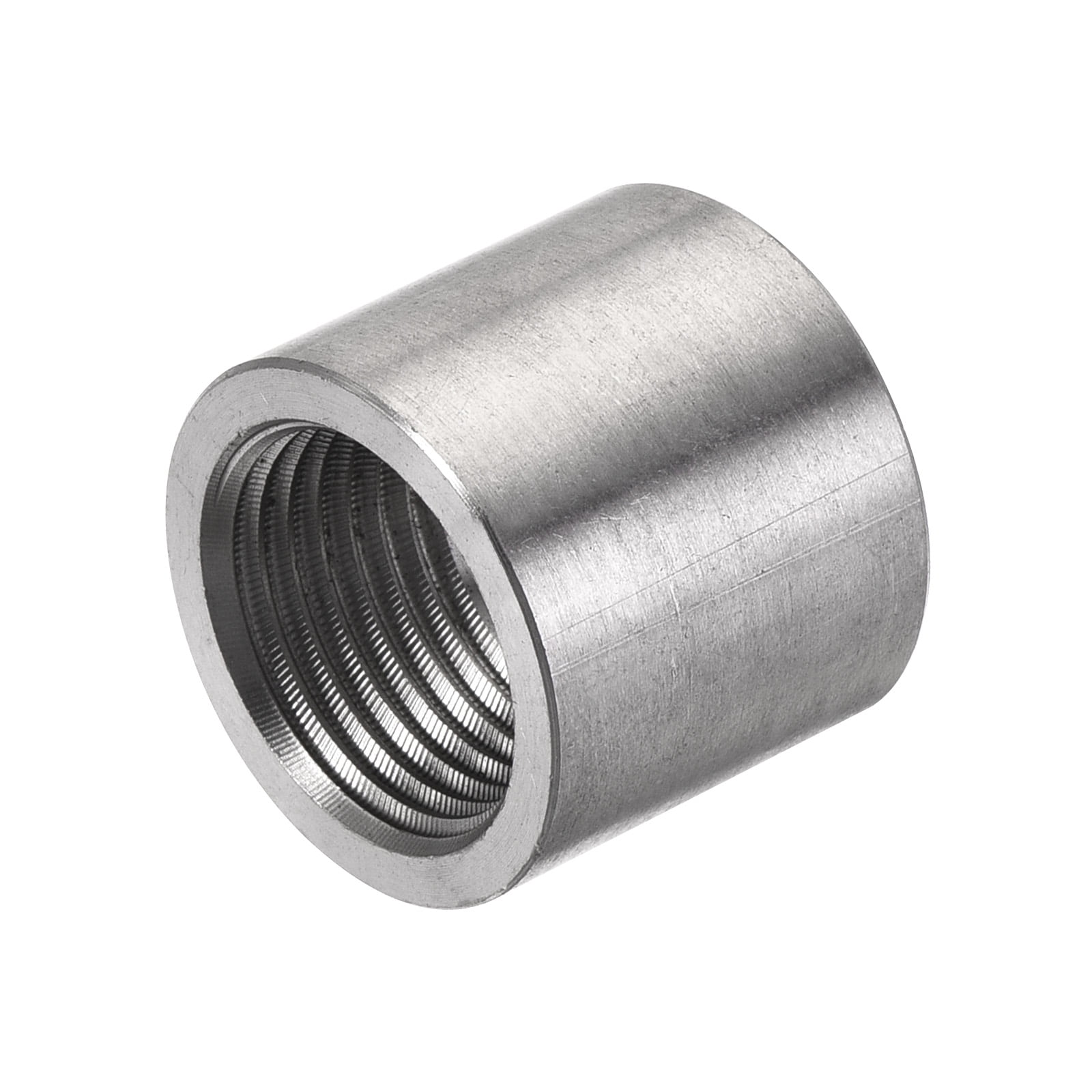 Uxcell 304 Stainless Steel 3/8 NPT Female Half Threaded Weldable Weld