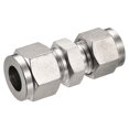 thumbnail image 1 of Uxcell 304 Stainless Steel 8mm x 10mm Tube OD Double Ferrule Straight Compression Tube Fitting, 1 of 5