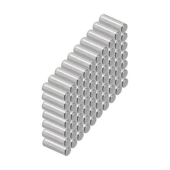 Uxcell 304 Stainless Steel Dowel Pin 2.5x6 mm, Metal Shelf Peg Support Shelves, 100 Pack