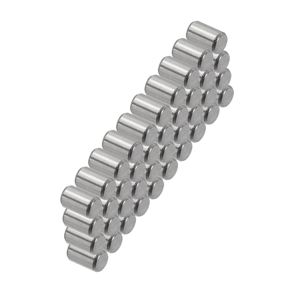 Uxcell 304 Stainless Steel Dowel Pin 4x5 mm, Metal Shelf Peg Support Shelves, 50 Pack