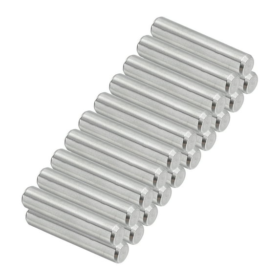 Uxcell 304 Stainless Steel Dowel Pin 5x25 mm, Metal Shelf Peg Support Shelves, 24 Pack