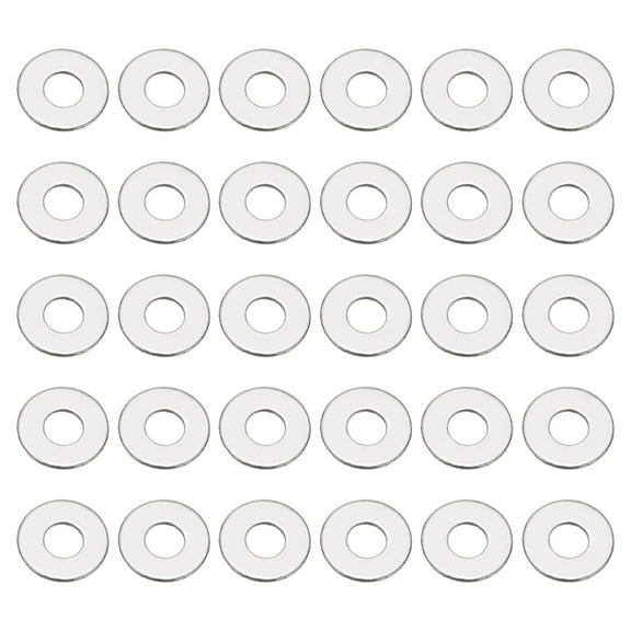 Uxcell 304 Stainless Steel Flat Washer, 100 Pack 1.6x4x0.3 mm Metal Washers Small Washers M1.6