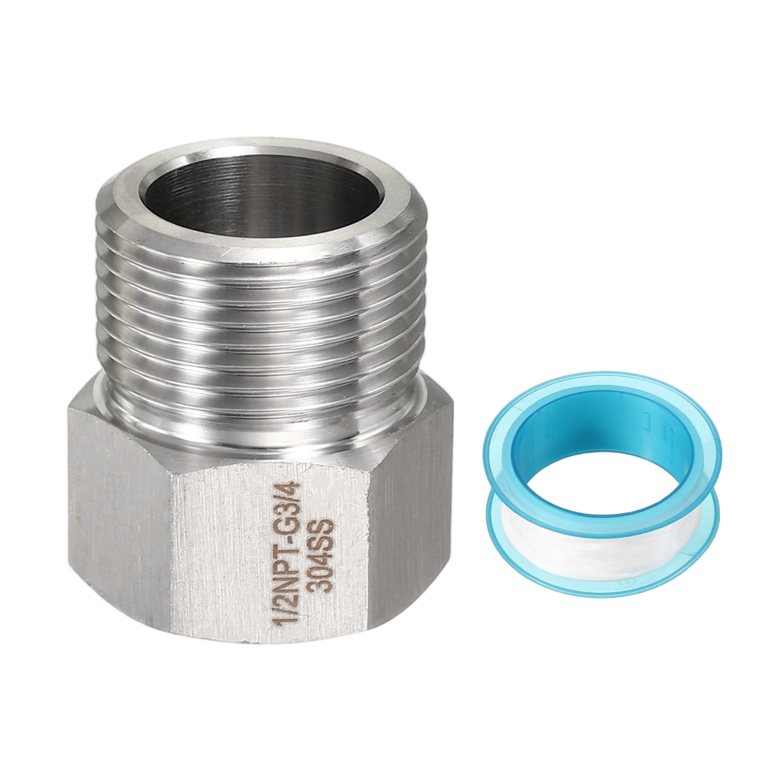 HFS Hex Coupling Coupler 1/2" Female NPT X 1/2" Female NPT - Stainless Steel 304 Straight Connector
