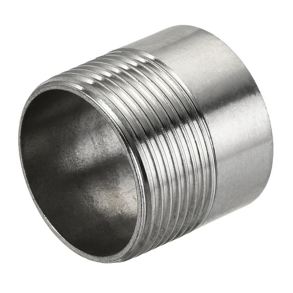 Uxcell 304 Stainless Steel G1-1/4 Male Half Threaded Weldable Weld Coupling