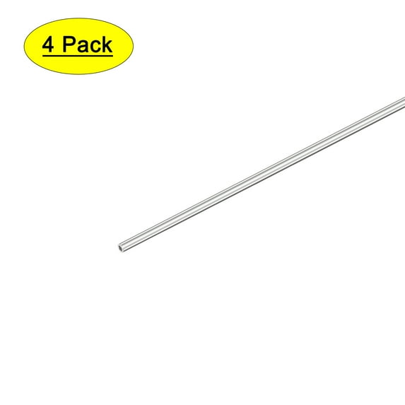 Uxcell 304 Stainless Steel Metal Seamless Straight Tubing Tubes 1mm x 0.2mm x 300mm