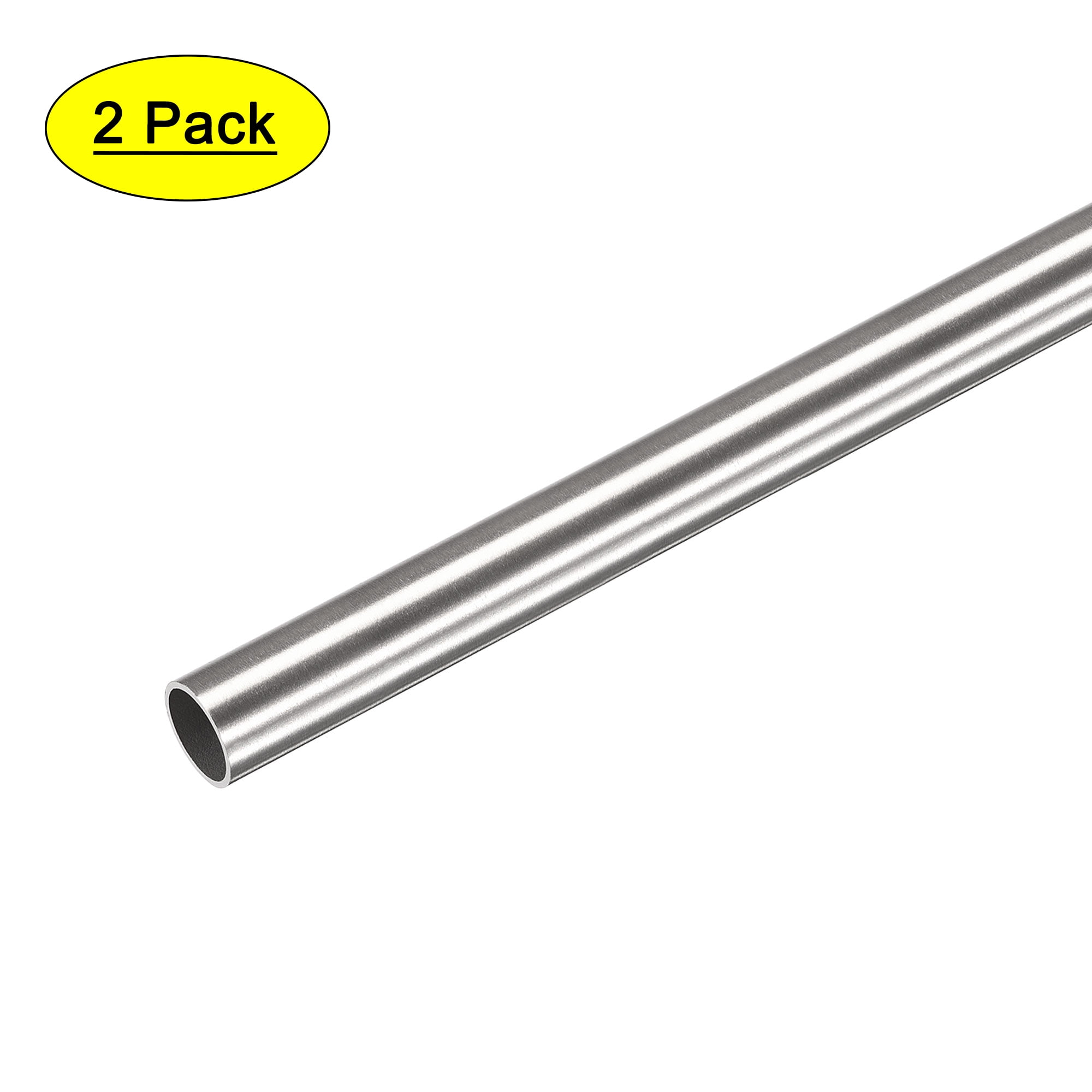 304 Stainless Steel Tube - 11mm ID, 15mm OD, 305mm Length, Seamless Round Capillary Pipe
