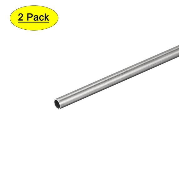 Uxcell 304 Stainless Steel Metal Tubing Seamless Straight Pipe Tubes 2mm x 0.2mm x 300mm