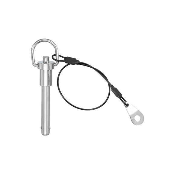 Uxcell 304 Stainless Steel Ring Handle Locking Pin Ball Lock Pins Quick Release Safety Locating Pins 5/16 x 1.57"