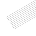 thumbnail image 1 of Uxcell 304 Stainless Steel Round Rods 0.5mm x 400mm for DIY Craft, 10 Pack, 1 of 6