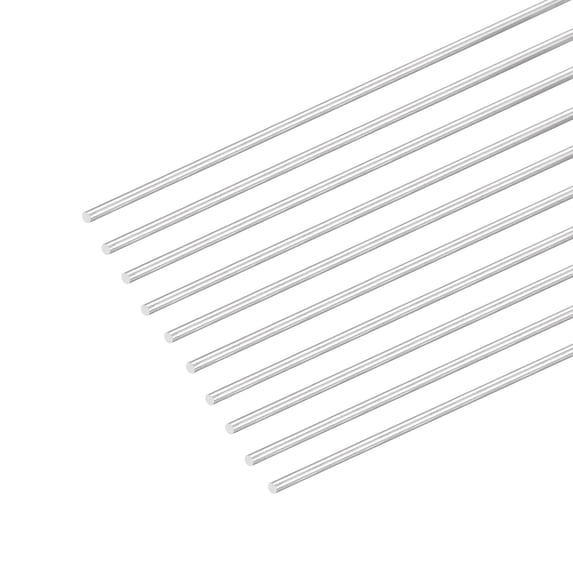 Uxcell 304 Stainless Steel Round Rods 2mm x 450mm for DIY Craft, 10 Pack