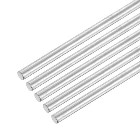 Uxcell 304 Stainless Steel Round Rods 3mm x 160mm for DIY Craft, 5 Pack