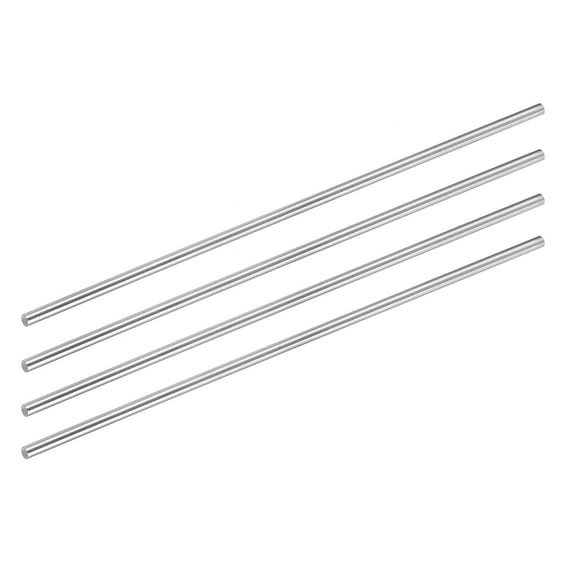 Uxcell 304 Stainless Steel Round Rods 4mm x 200mm for DIY Craft, 4Pcs