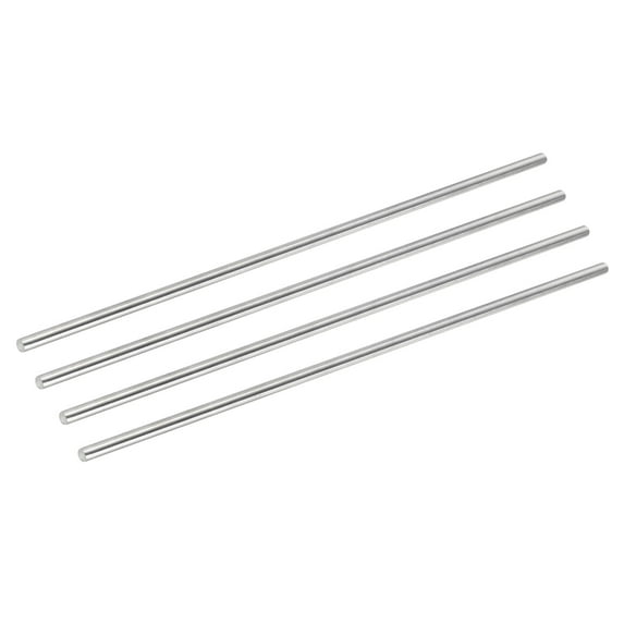Uxcell 304 Stainless Steel Round Rods 8mm x 400mm for DIY Craft, 4Pcs