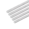 thumbnail image 1 of Uxcell 304 Stainless Steel Round Rods 8mm x 450mm for DIY Craft, 5 Pack, 1 of 6