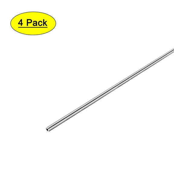 Uxcell 304 Stainless Steel Round Tubing Seamless Pipes Tube 3mm x 1mm x 250mm