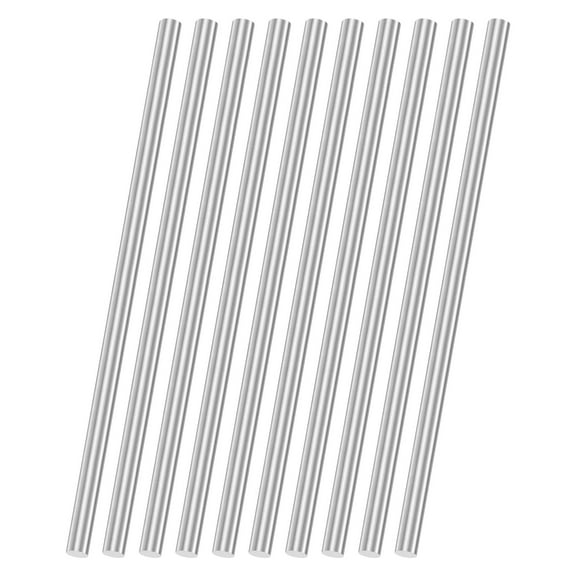 Uxcell 10-Pack 304 Stainless Steel Solid Round Rod, 4x100mm Metal Solid Shaft Rods for DIY Craft[0.16x3.93IN]