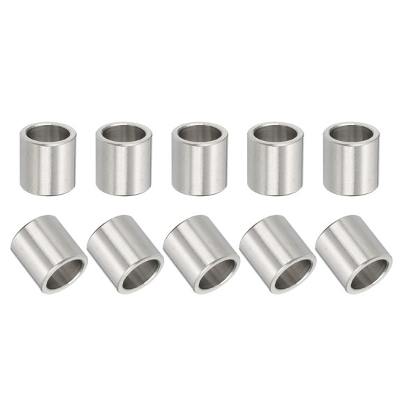 Uxcell 304 Stainless Steel Spacer, Round Metal Spacer Unthreaded Screw Standoff Bushing for Screws Bolts and Rods 1/2" x 5/8" x 5/8"