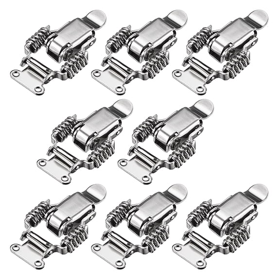 Uxcell 304 Stainless Steel Spring Loaded Toggle Latch Catch Clamp 68mm 8pcs