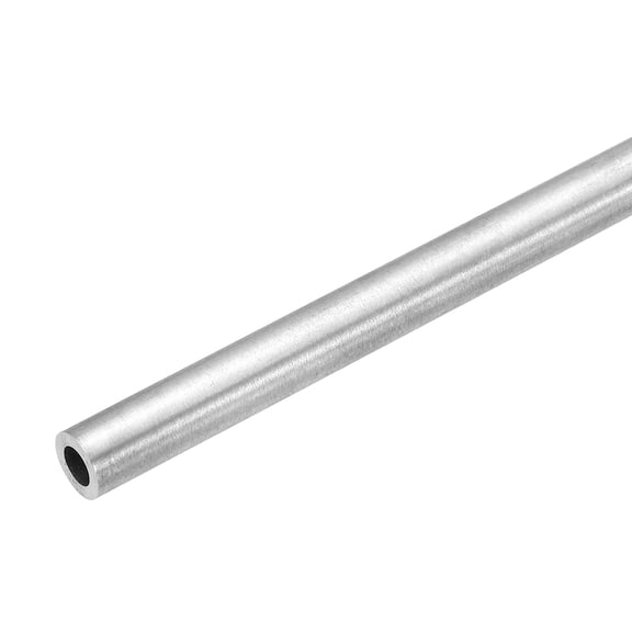 Uxcell 304 Stainless Steel Tube, 10mm OD 6mm ID 254mm Length Round Seamless Metal Straight Pipe 2mm Thickened Weldable Tubing for Industry DIY Projects(0.24"ODx0.39"IDx10"L)