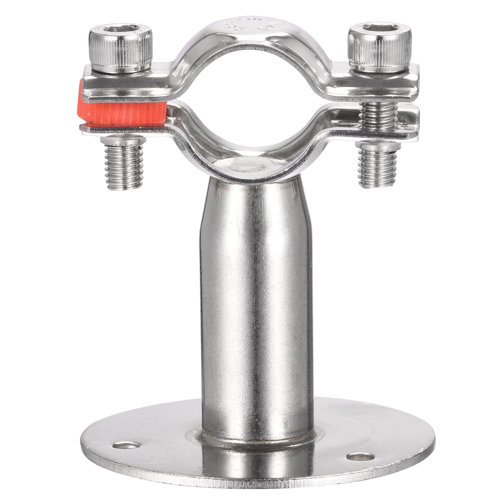 Uxcell 304 Stainless Steel Wall Mount Ceiling Mount Pipe Support Clamp ...
