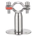 thumbnail image 1 of Uxcell 304 Stainless Steel Wall Mount Ceiling Mount Pipe Support Clamp for 25-28mm Pipe, 1 of 5