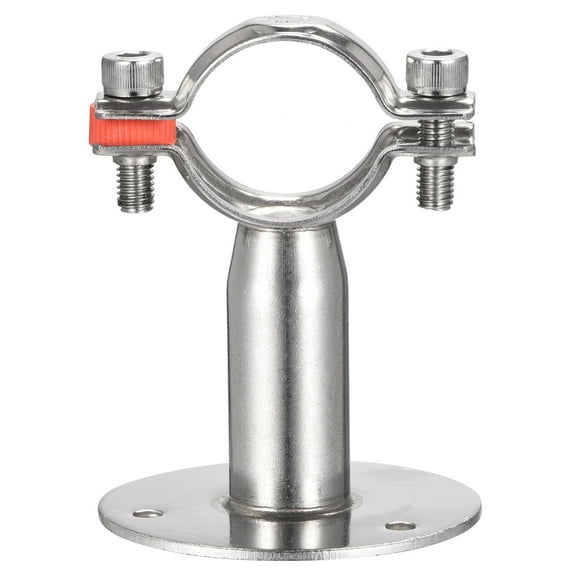 Uxcell 304 Stainless Steel Wall Mount Ceiling Mount Pipe Support Clamp for 38-40mm Pipe