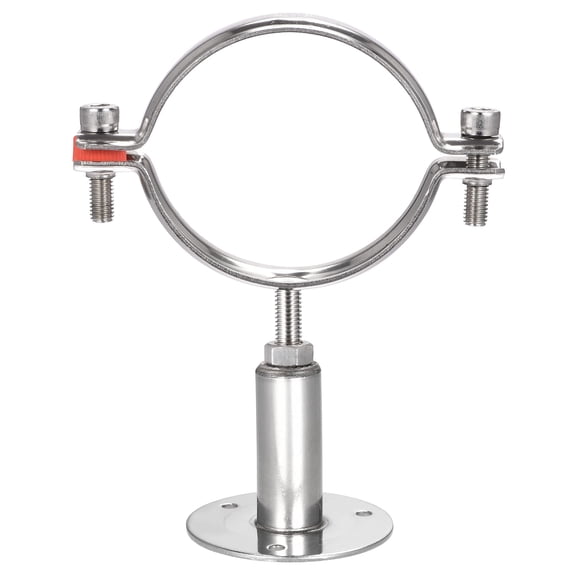 Uxcell 304 Stainless Steel Wall Mount Ceiling Mount Pipe Support for 85-89mm Pipe