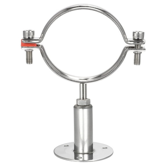 Uxcell 304 Stainless Steel Wall Mount Ceiling Mount Pipe Support for 85-89mm Pipe