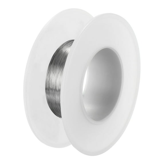 Uxcell 304 Stainless Steel Wire, 328 Ft 0.12mm 36 Gauge Jewelry Wire Soft Craft Wire Beading Wire, Silver
