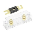 thumbnail image 1 of Uxcell 30A 32 Volt ANL Fuse Holder with Fuse DC and Clear Insulated Cover Metal Clear 1pcs, 1 of 3