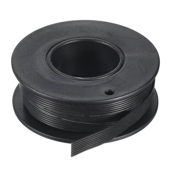 Uxcell 30AWG Silicone Ribbon Cable 8Pin 30 Gauge Flat Cable Flexible Silicone Wire 3m/9.8ft Black Tinned Copper Wire