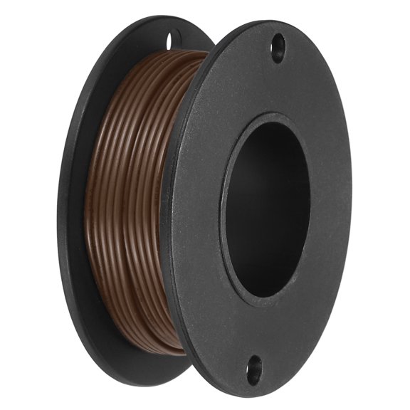 Uxcell 30AWG Stranded Wire Hookup 10M/33ft Brown Electrical Wire UL1007 Spool