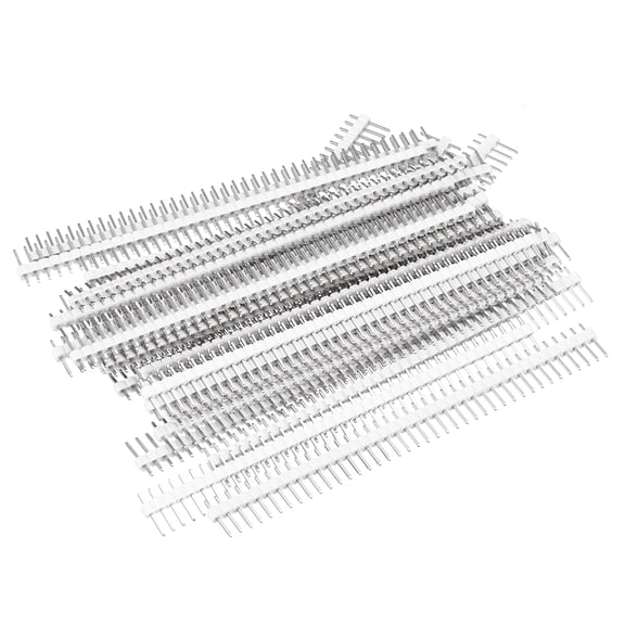 Uxcell 30 Pcs 40Pin PCB Screw Terminal Block Connector, 2.54mm Single Row White