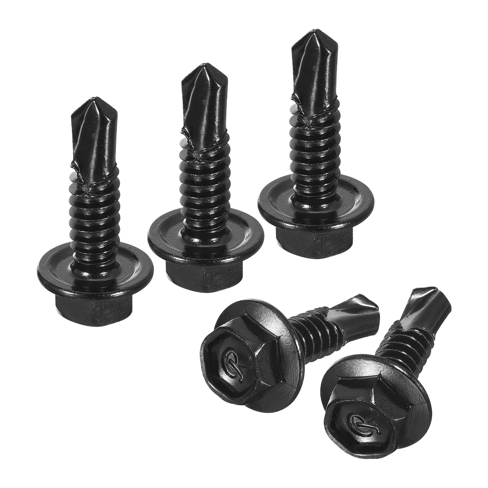 Uxcell 30Pack #12 x 3/4" Hex Washer Head Self Tapping Screws Sheet ...