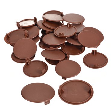 Rok 35mm Maple Concealed Hinge Screw Hole Covers (10-Pack) – Plastic Dowel Plugs