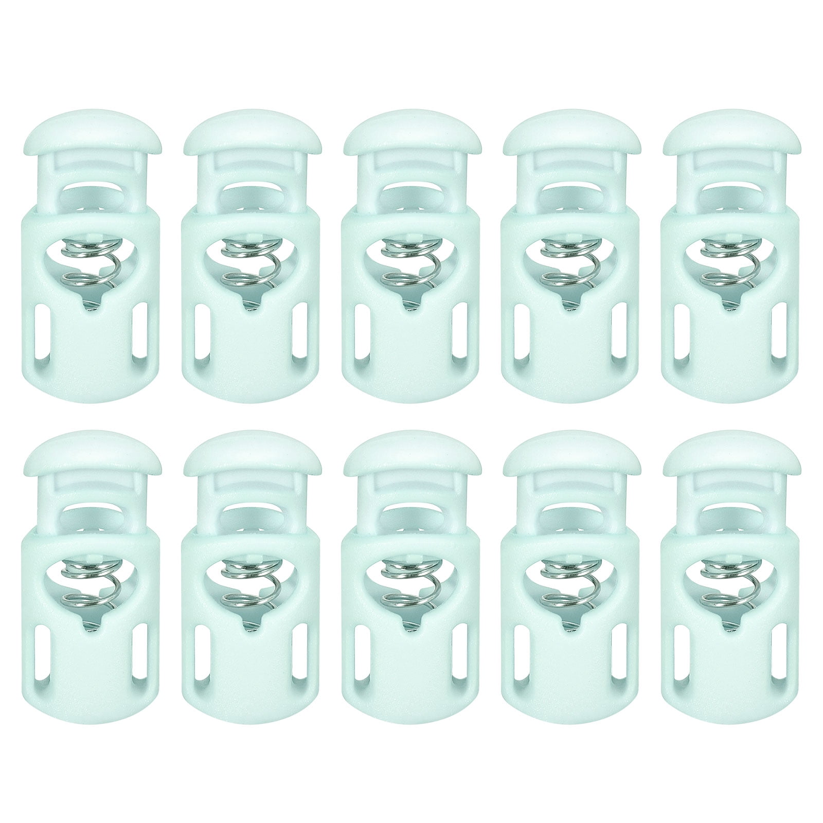 Plastic Spring Caps Uxcell 30Pack 5.5x3mm Cord Lock Plastic Single Hole Spring Toggle ...
