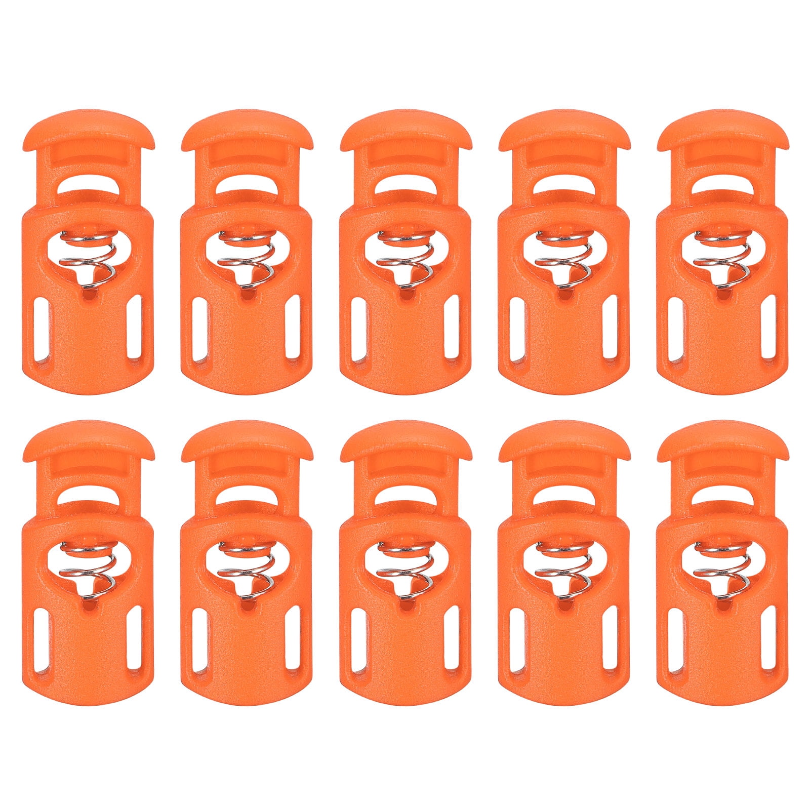 Small Spring Toggle Stopper Uxcell 30Pack 5.5x3mm Cord Lock Plastic Single Hole Spring Toggle ...