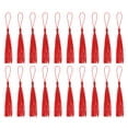 thumbnail image 1 of Uxcell 30Pack 5" Silky Bookmark Tassels with Loop for DIY Craft Accessory, Red, 1 of 6