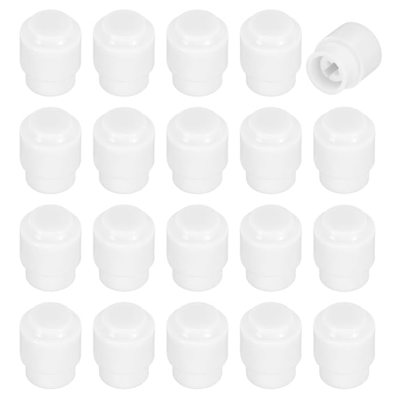 Uxcell 30Pcs 3 Way 5 Way Guitar Toggle Switch Tip, Plastic Cross-Slot Push-in 5mm / 0.2" Toggle Pickup Switch Knob Tip for SQ ST TL Electric Guitar Replacement Parts, White