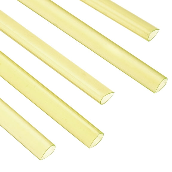 Uxcell 30Pcs Binding Bars, 8mm Binding Bars Slide Grip 50 Sheets Capacity A4 Size Report Binder, Clear Yellow