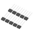 thumbnail image 1 of Uxcell 30Pcs DIP Mounted Miniature Square Slow Blow Micro Fuse for Electronic PCB, T6.3A 6.3A 250V, Black, 1 of 5