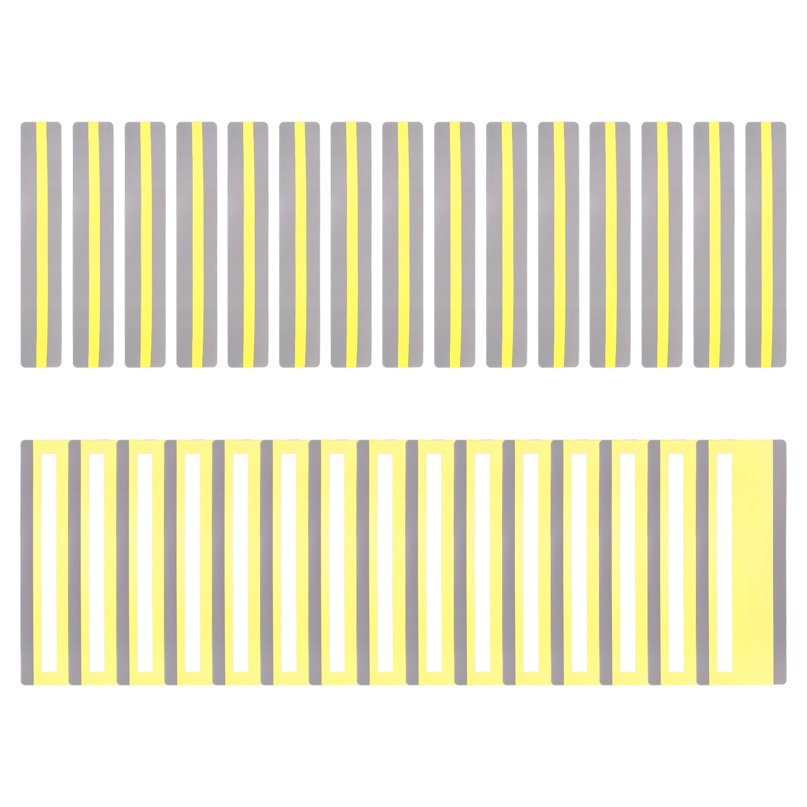 Uxcell 30Pcs Guided Reading Highlight Strips, 2 Sizes Colored Overlay ...
