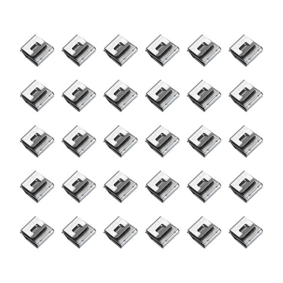 Uxcell 30Pcs Trailer Frame Wire Clips 0.85" Length Stainless Steel Cable Clamps