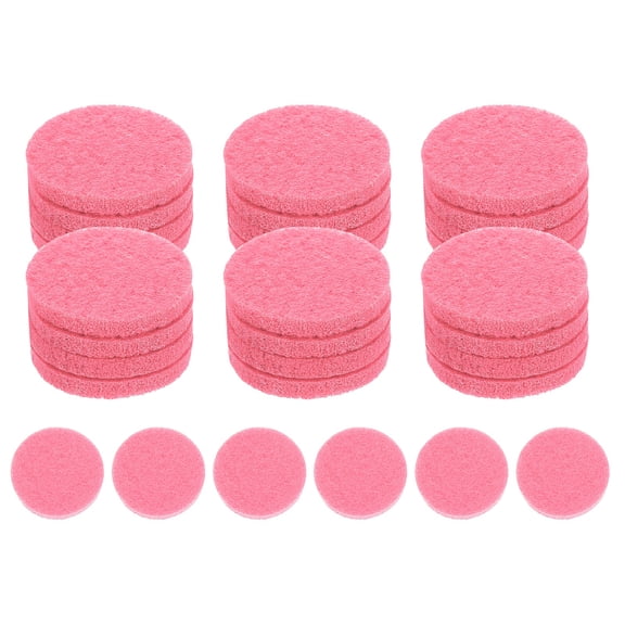 Uxcell 30Pcs Unscented Diffuser Refill Pads, 22mm / 0.87" Air Freshener Replacement Pad Essential Oil Diffuser Pad for Fragrance Home Car Air Freshener Clips, Pink