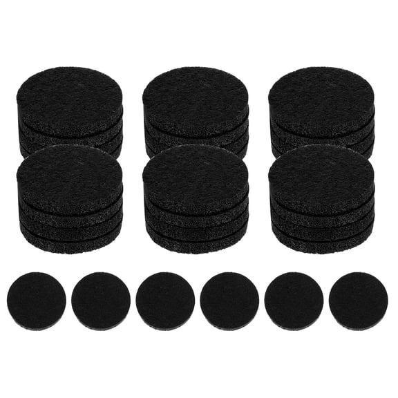 Uxcell 30Pcs Unscented Diffuser Refill Pads, 22mm / 0.87" Air Freshener Replacement Pad Essential Oil Diffuser Pad for Fragrance Home Car Air Freshener Clips, Black