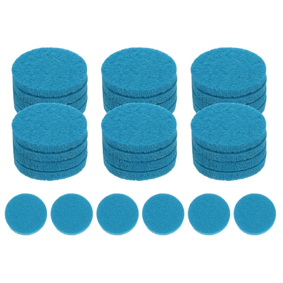 Uxcell 30Pcs Unscented Diffuser Refill Pads, 22mm / 0.87" Air Freshener Replacement Pad Essential Oil Diffuser Pad for Fragrance Home Car Air Freshener Clips, Lake Blue