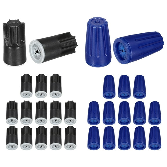 Uxcell 30Pcs Waterproof Wire Connector, Cable Terminal Connectors 22-12AWG Twist Nut Caps
