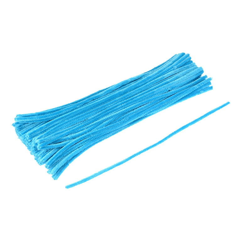 Uxcell 30cm/12 inch Pipe Cleaners Chenille Stems for DIY Art Crafts  Blue-Green 100 Pack